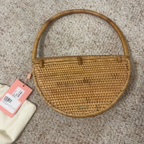 CULT GAIA Ryka rattan shoulder bag, NWT - Picture 8 of 9